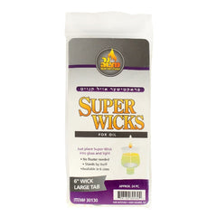 24 Pk. Super Wick 6" Wick - Large Tab