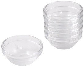 Glass bowls for seder plates- Medium 3" Set of 6
