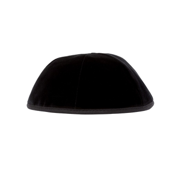 black Super Velvet Chassidish yarmulke / kippah