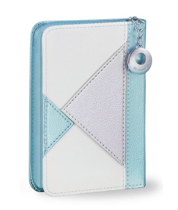 Siddur Es Ratzon: Leather Zipper Triangles - Turquoise