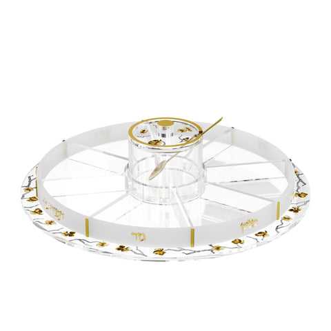 Swivel Golden Branch Simanim Tray