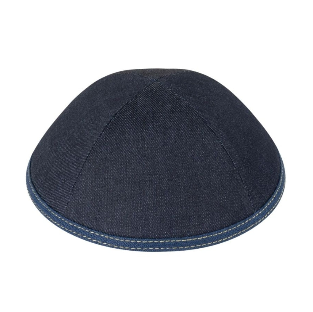 Navy Denim Kippah for Boys - iKippah by Judaica Square