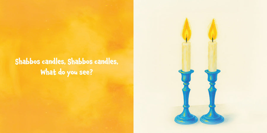 Shabbos Candles, Shabbos Candles, What Do You See? | Judaica Square