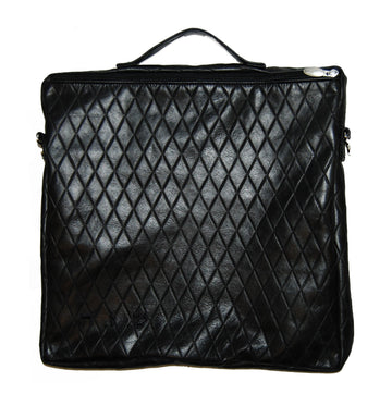 Prestige Custom Leather Tallit & Tefillin Bag — Diamond & Travel Design (1040F-BK)