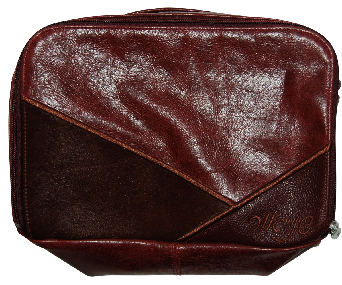 Prestige Custom Leather Tallit & Tefillin Bag — Travel & Compact Design (TB715H-BG)