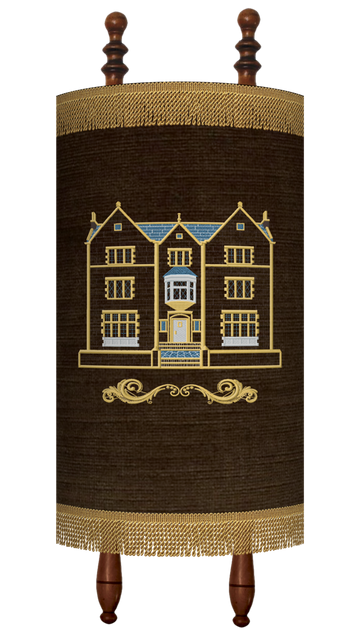 Prestige Velvet Torah Mantel — 770 Design, Classic Collection (TM770-BR)