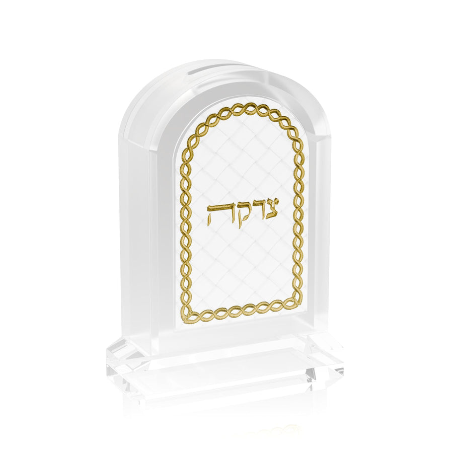 Woven Leatherite Tzedakah Box