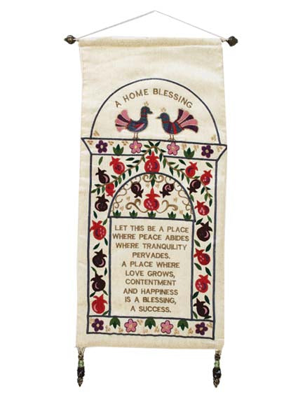 Dove English Home Blessing Wall Hanging