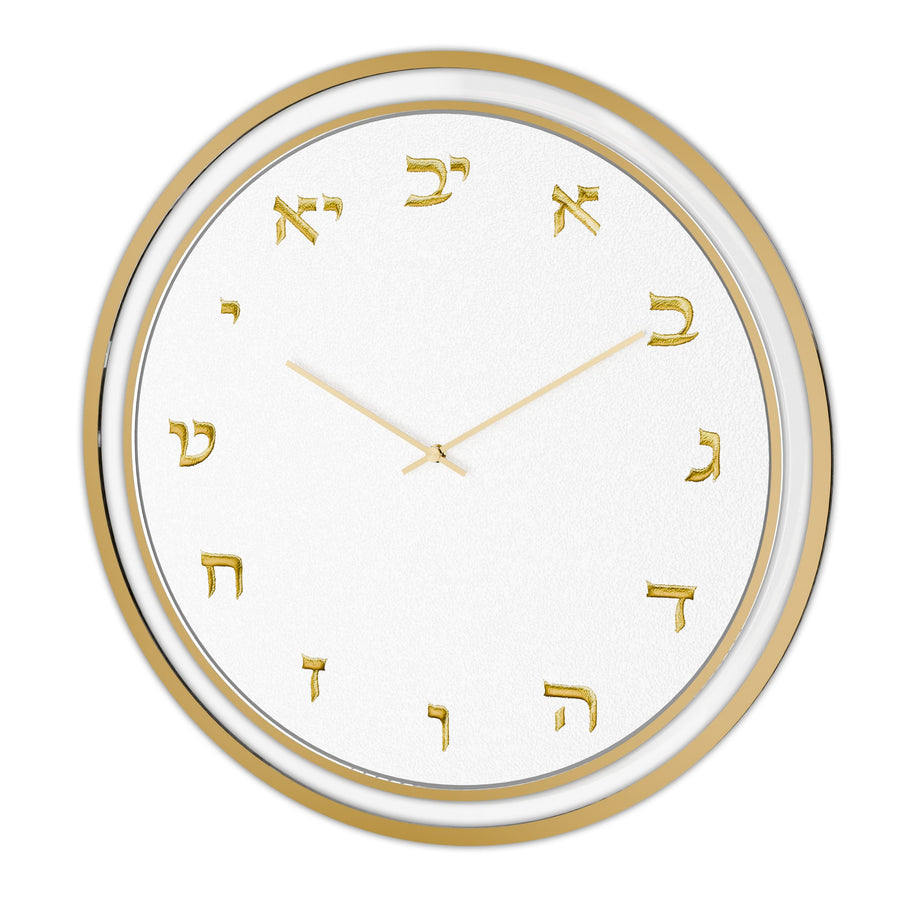 Woven Leatherite Wall Clock