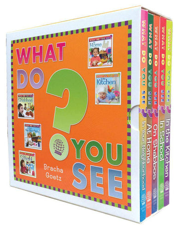 What Do You See? 5-vol. Slipcased Set — toddler vocabulary board book slipcase