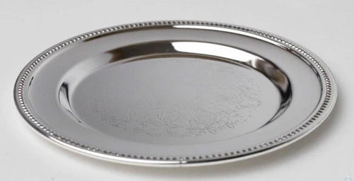 Kiddush Tray: Silver Plated - 4.3"