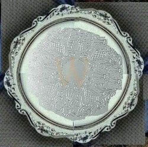 Kiddush Plate: Chrome