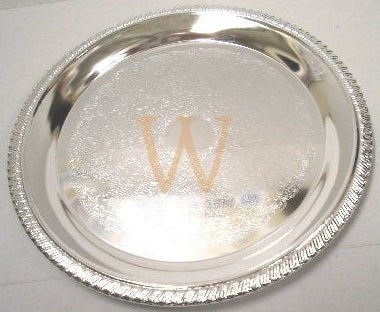 Kiddush Tray: Silver Plated - 6.5"
