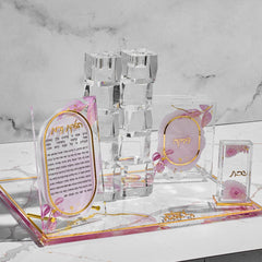 Double Sided Die-Cut Apple Simanim & Bencher Card