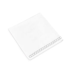 Honeycomb Cloth Napkins- Silver- Set of 4