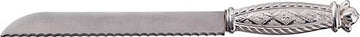 Challah Knife: Sterling Silver Diamond D