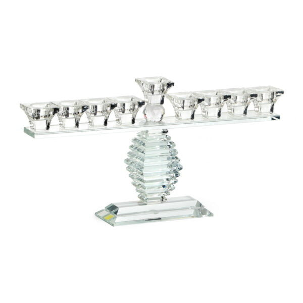 Crystal Menorah-7"H x 13"L (M-X3784)