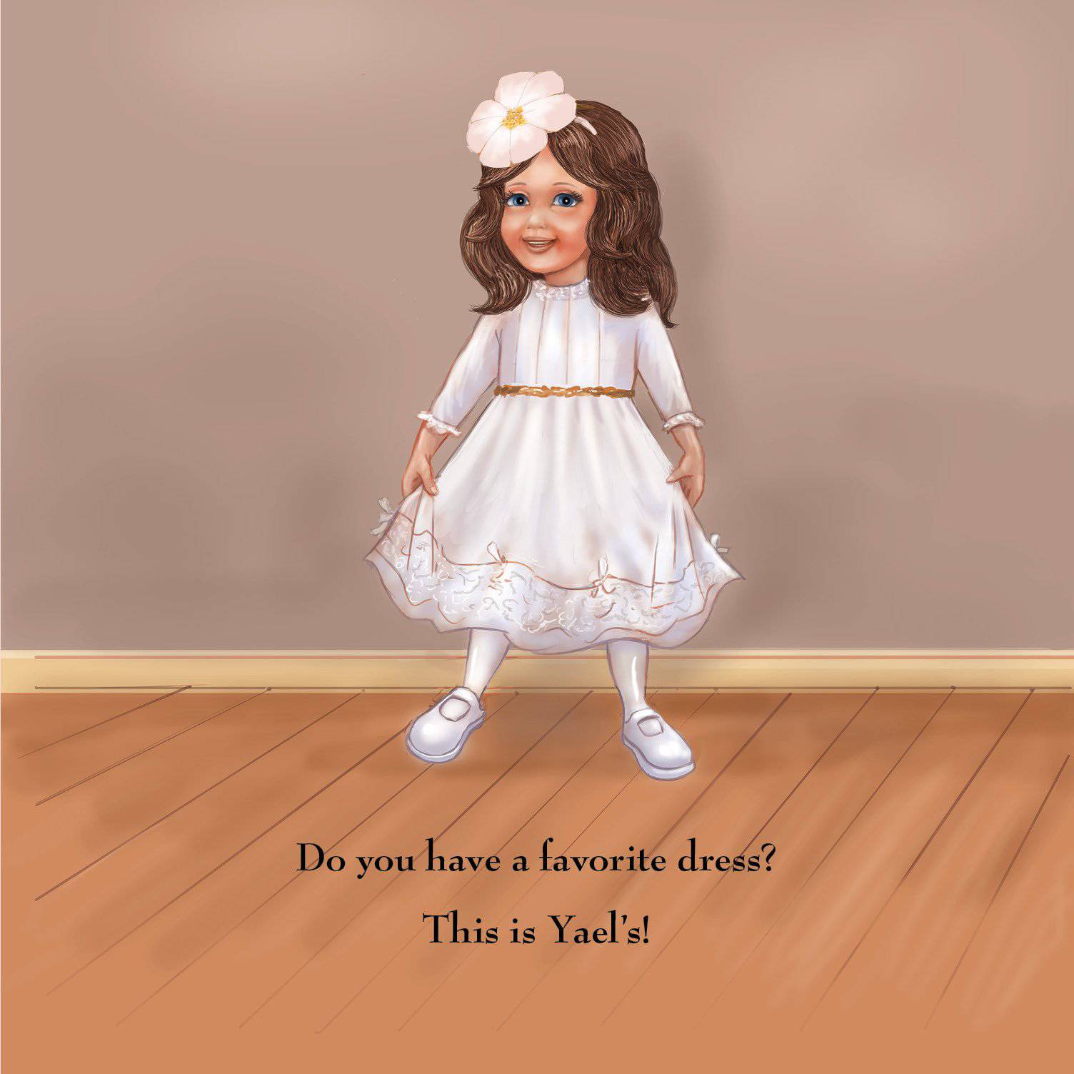 Yael and Her New White Dress | Judaica Square