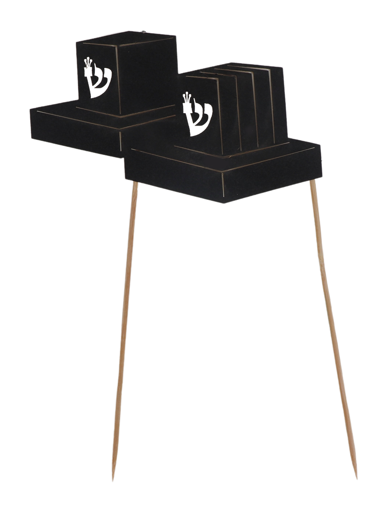 Teffillin Skewers for Cake Decoration - 5" — front | Judaica Square Lakewood