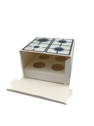 Box for 4 Muffins - Oven Look — Judaica Decor