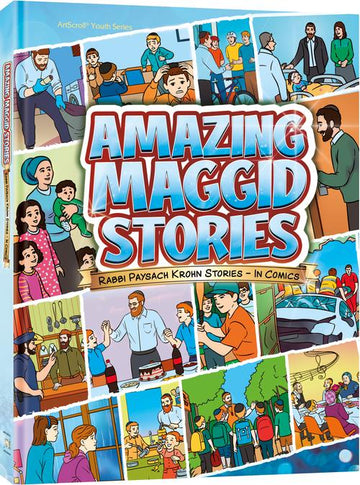 Amazing Maggid Stories in comics form, Rabbi Paysach Krohn's true stories, 72-page hardcover