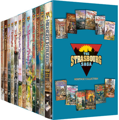 Strasbourg Saga by Avner Gold Complete 12 Volume Paperback Slipcased Set — Kids Books | Judaica Square Lakewood