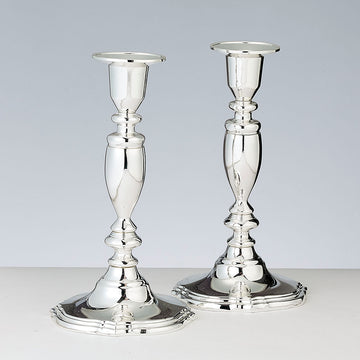 Rite Lite Set of 2 Silverplated Candlesticks, Silver Plated, Item CSH-4170, 7 Inch