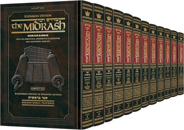 The complete twelve-volume compact Midrash Rabbah on the Chumash, Kleinman Edition hardcovers