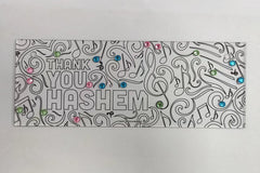 Color it Acrylic Thank you Hashem Wall Art