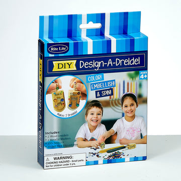 Rite Lite Design-A-Dreidel Kit, Wood