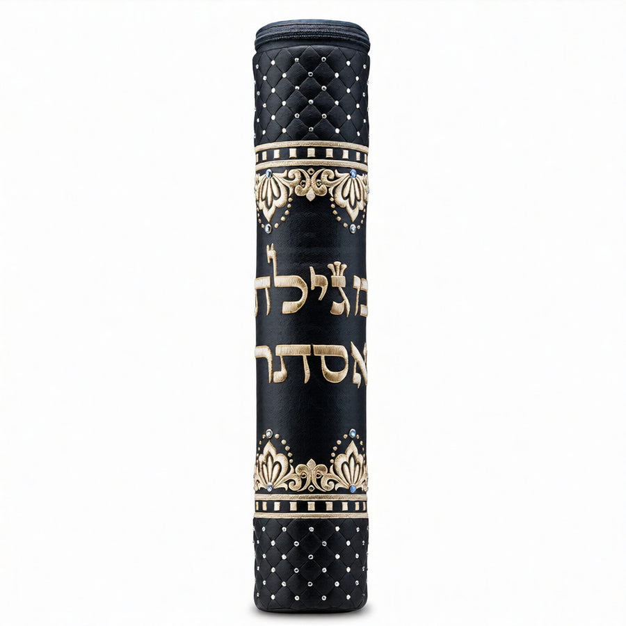 Luxury Scroll Megilah Case Grey #1020GG