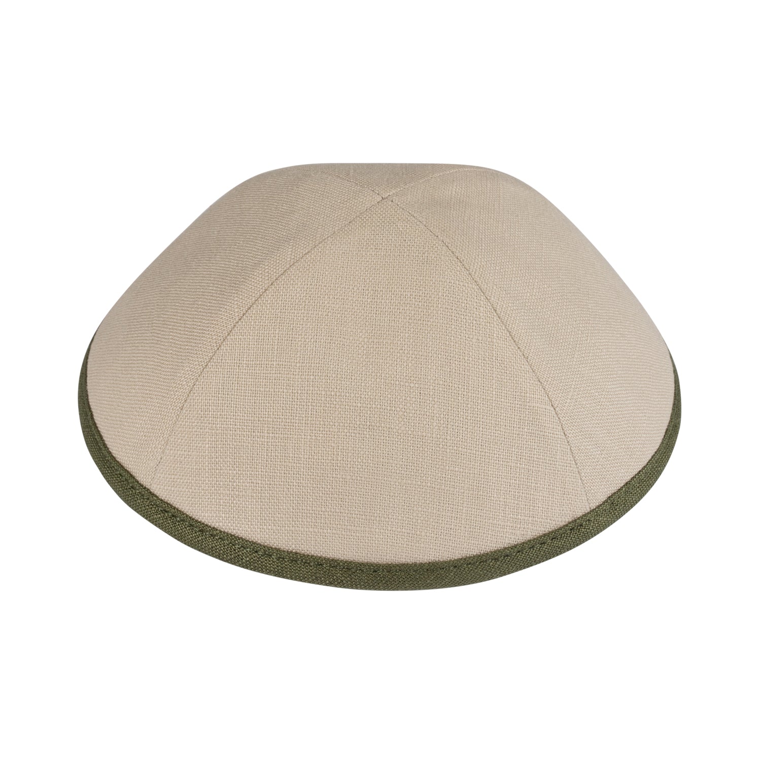 Beige Linen Kippah - iKippah by Judaica Square