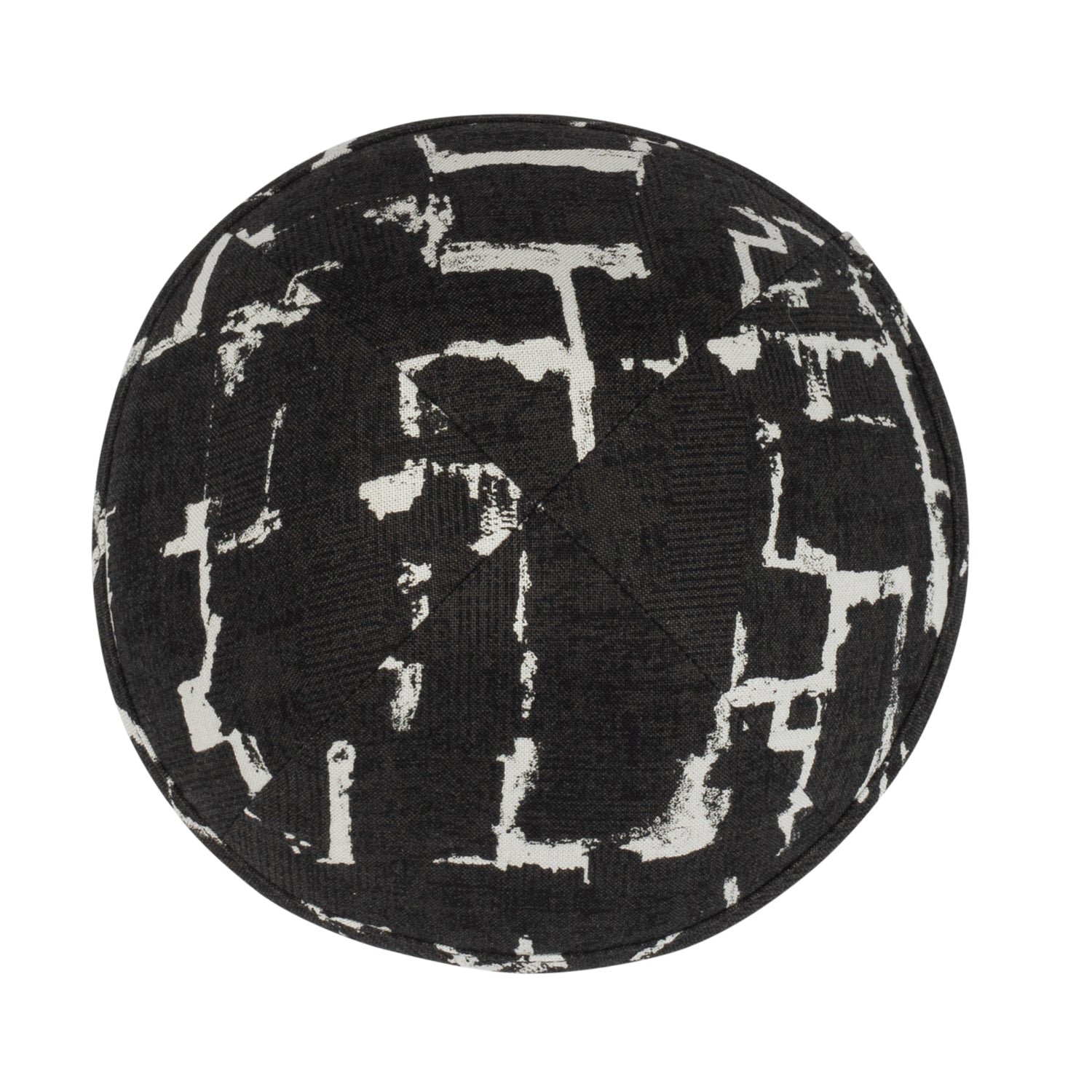 Yarmulka Kippah - side view showing six-panel design