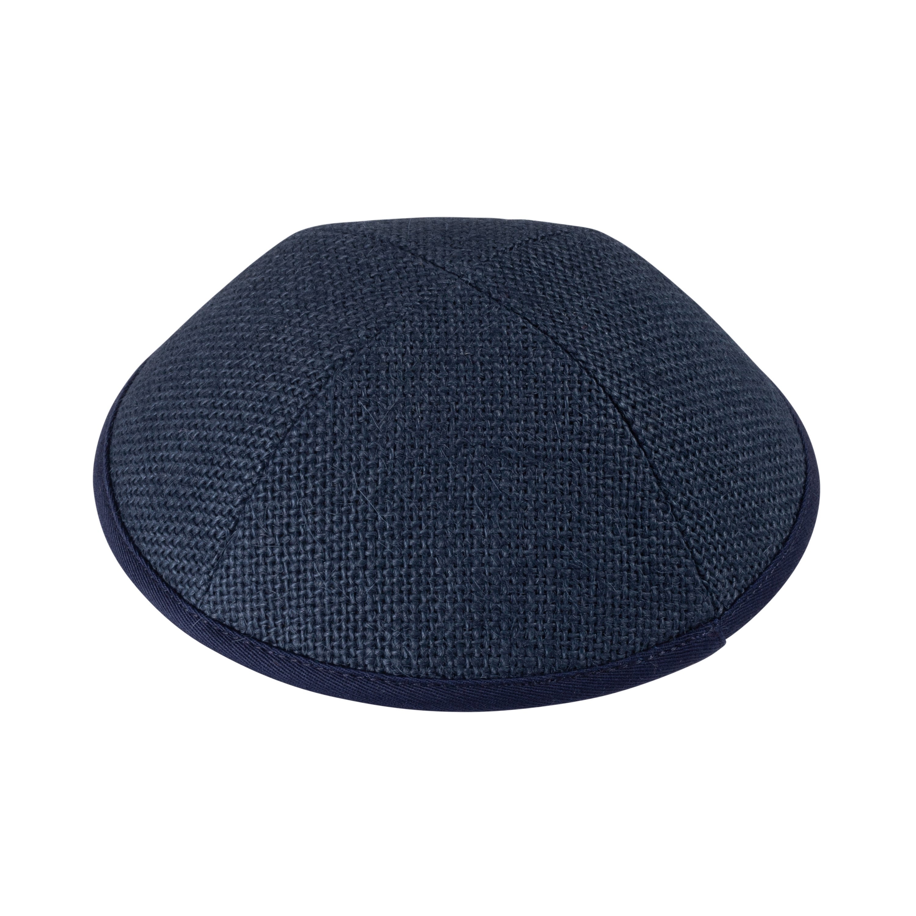 Navy Burlap Kippah - iKippah by Judaica Square