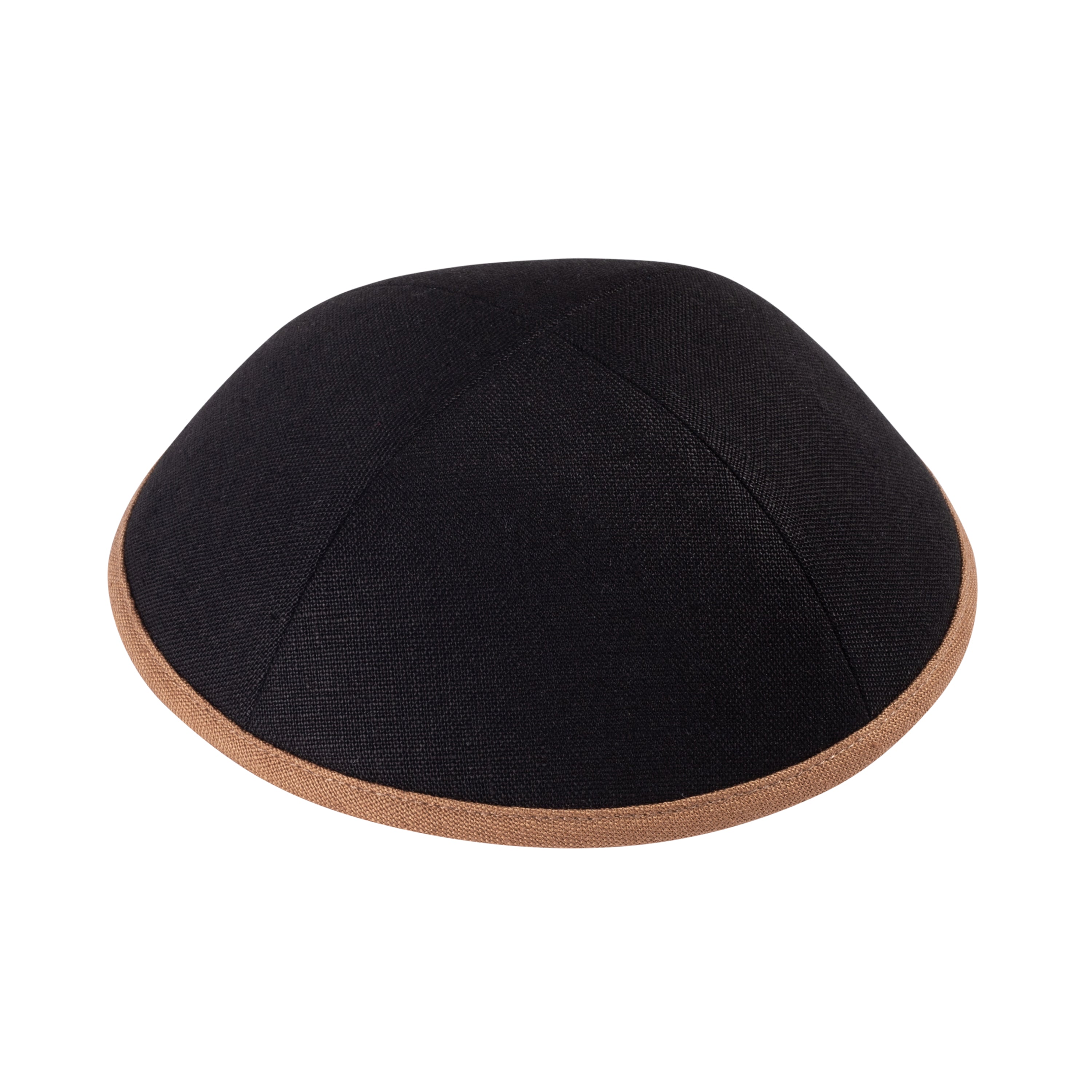 Black Linen Kippah - iKippah by Judaica Square