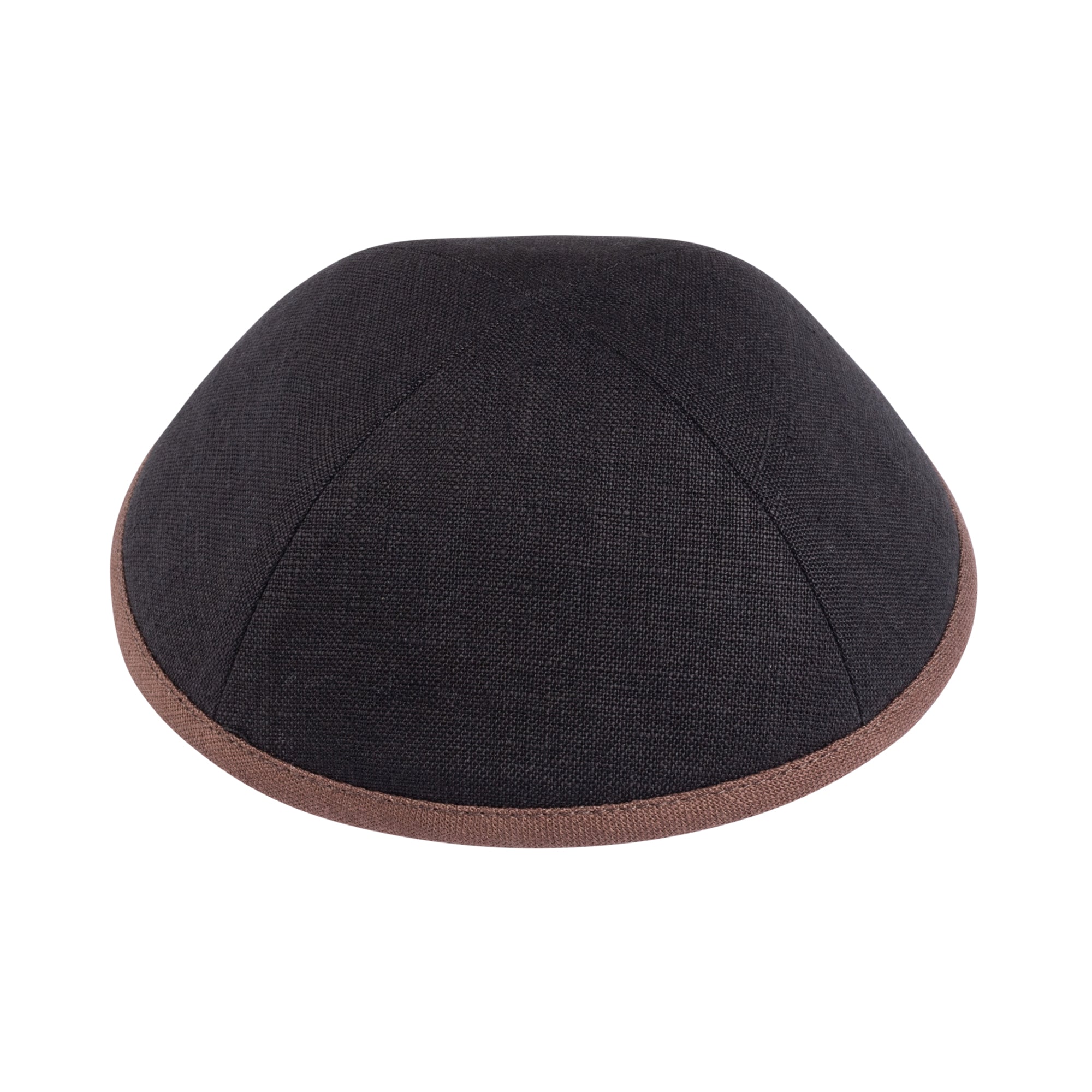 Black Linen Kippah - iKippah by Judaica Square