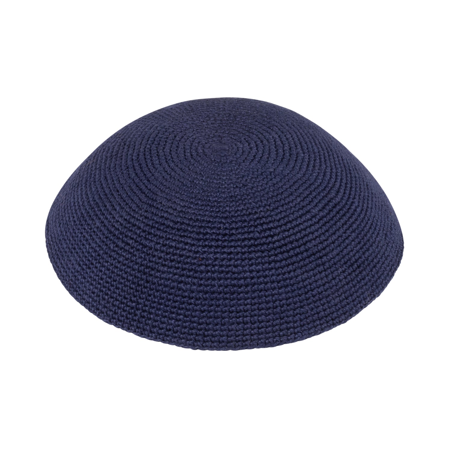 Knit Kippah - side view showing six-panel design