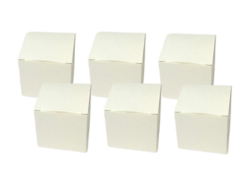 White Box 2x2x2" - 6 pcs — Judaica Decor