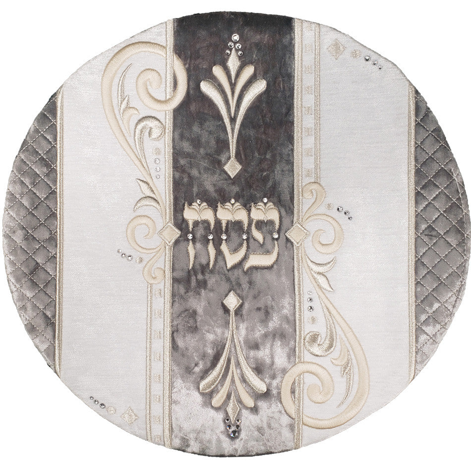 Pesach Matzah Cover - La Royale Collection #631 Grey - Image 2
