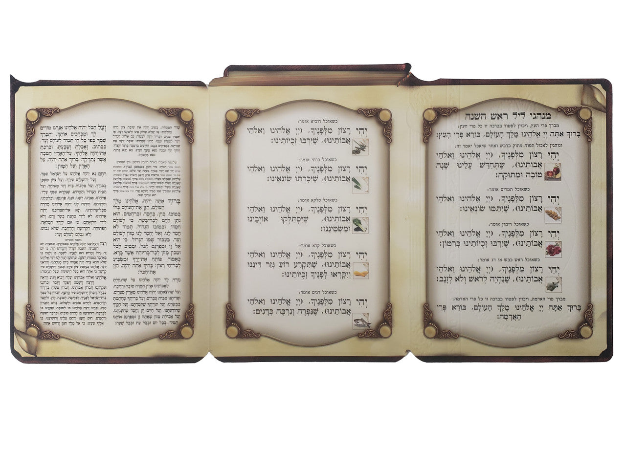 Shana Tovah Simanim Card with Benching #217 - Image 2