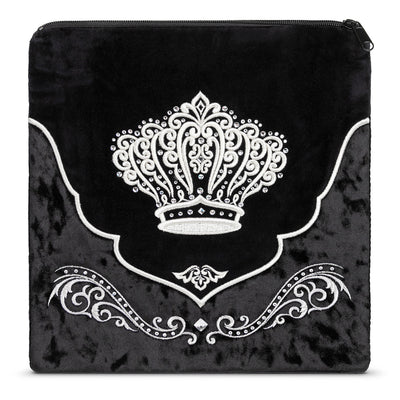 Plain black velvet tallis and tefillin bag design 560