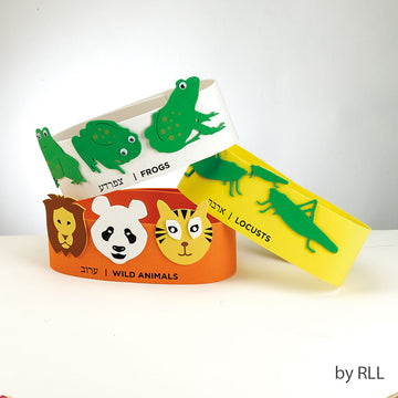 Rite Lite Ten Plagues foam headbands set of 10 for Passover