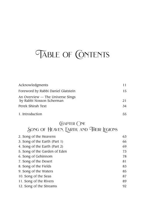 A Daily Dose of Perek Shirah — English Seforim