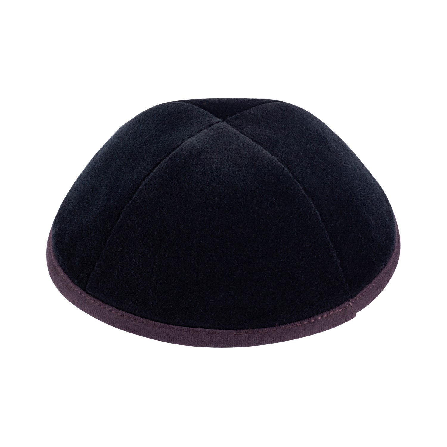 Eggplant Velvet Kippah for Bar Mitzvah - iKippah by Judaica Square