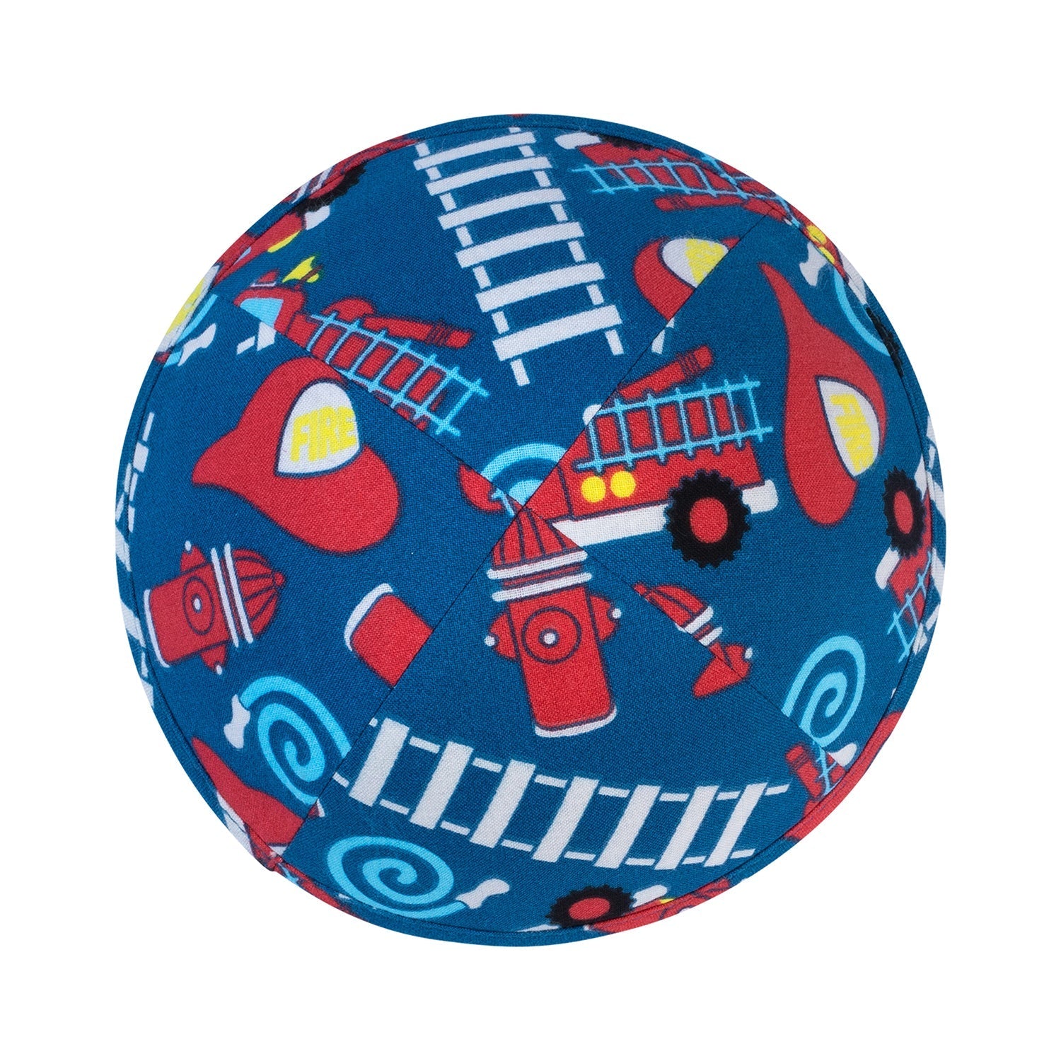 Fire Engine Cotton Yarmulke / Kippah for Boys — view 2