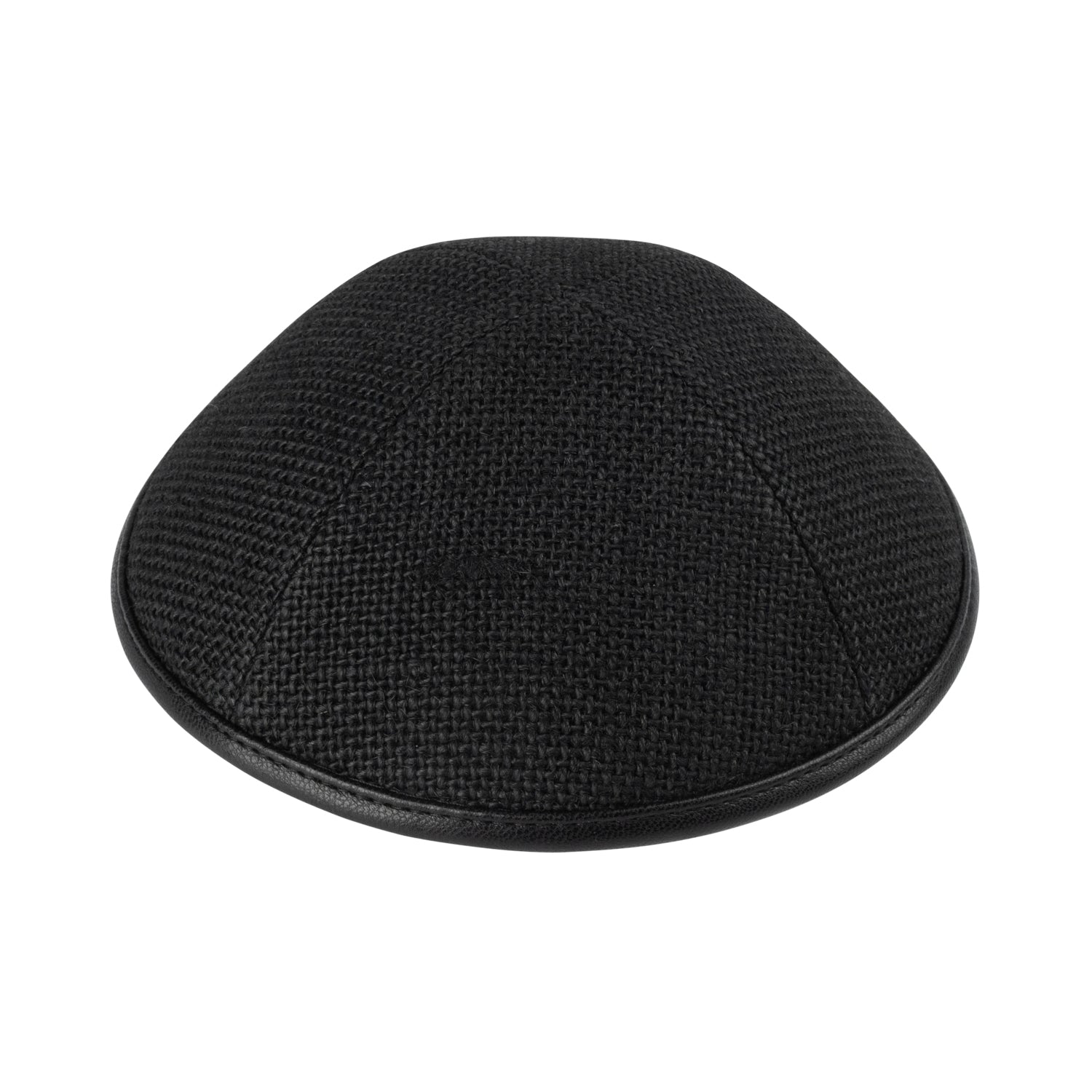 Black Leather Kippah for Shabbos - iKippah by Judaica Square