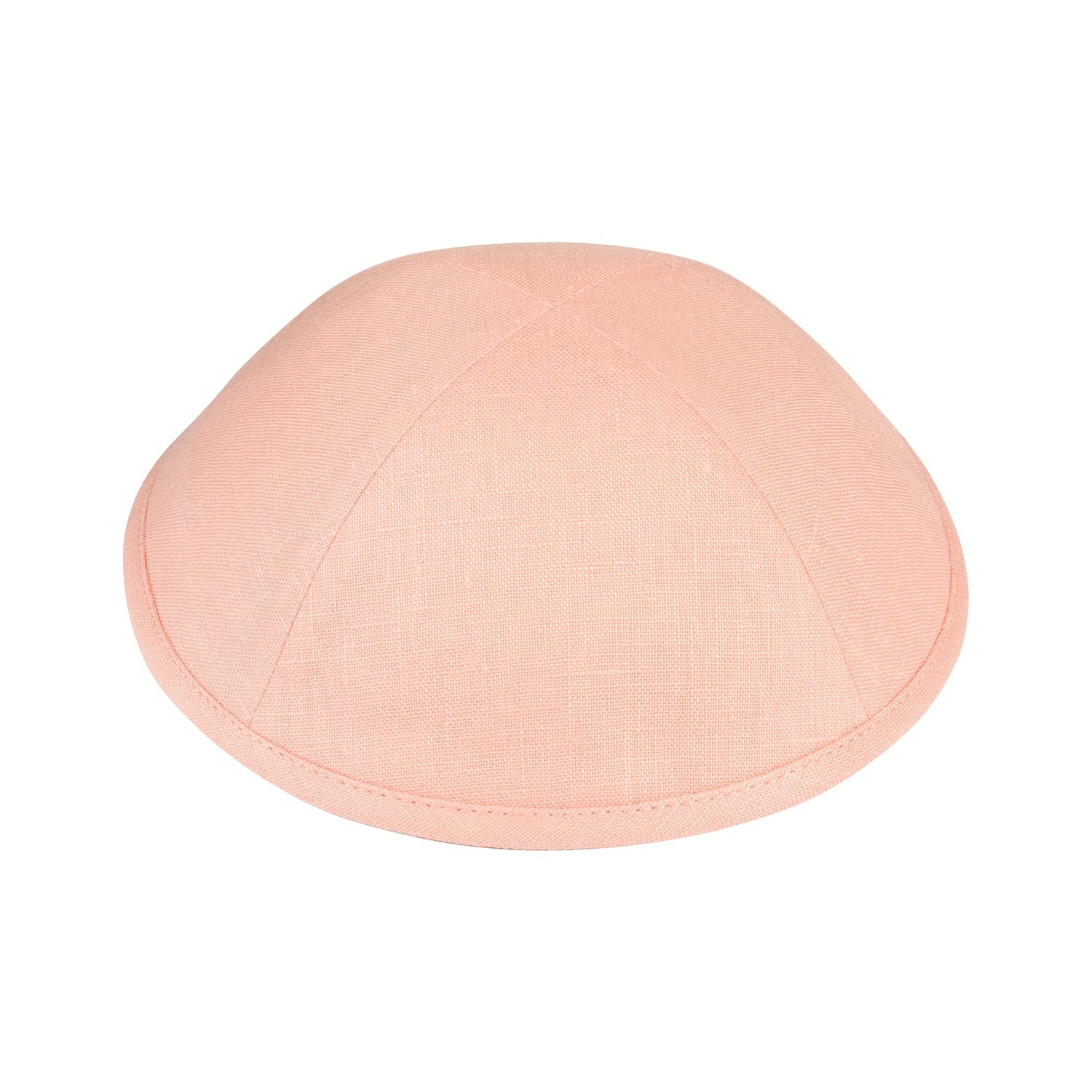 Salmon Linen Kippah - iKippah by Judaica Square
