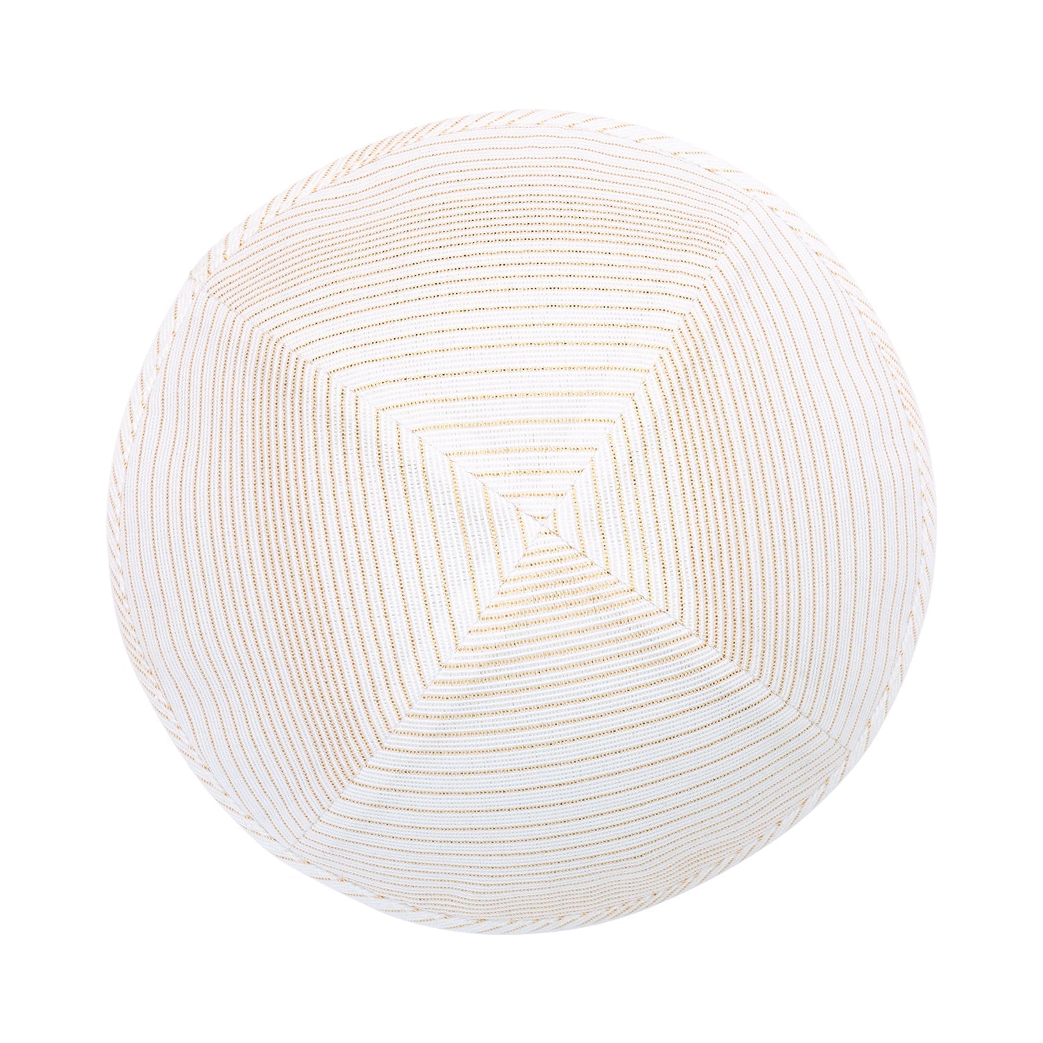 Cotton Kippah - side view showing six-panel design