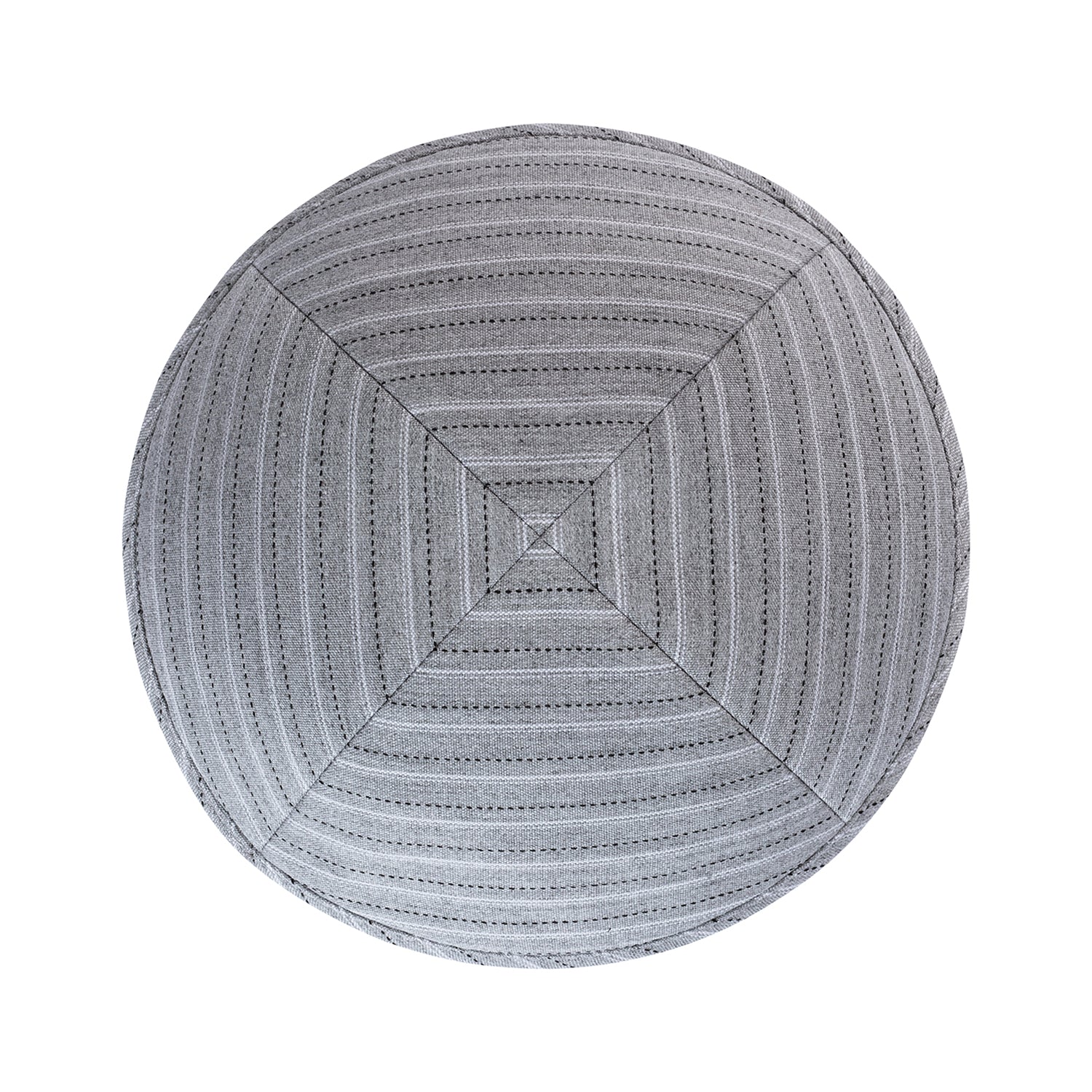 Cotton Kippah - side view showing six-panel design