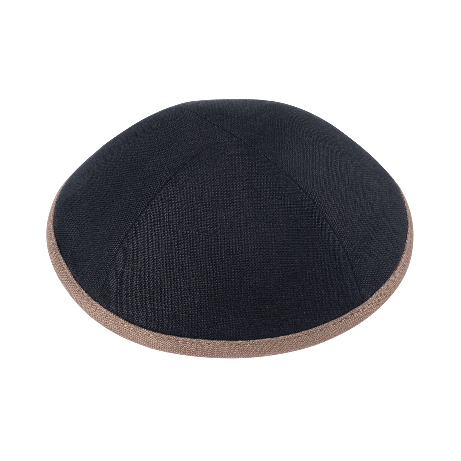 Black Linen Kippah - iKippah by Judaica Square